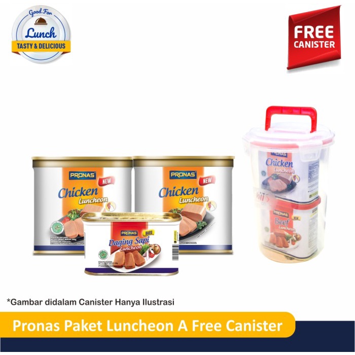

Gg0Hh Pronas Paket Luncheon A Free Canister Ds0kk