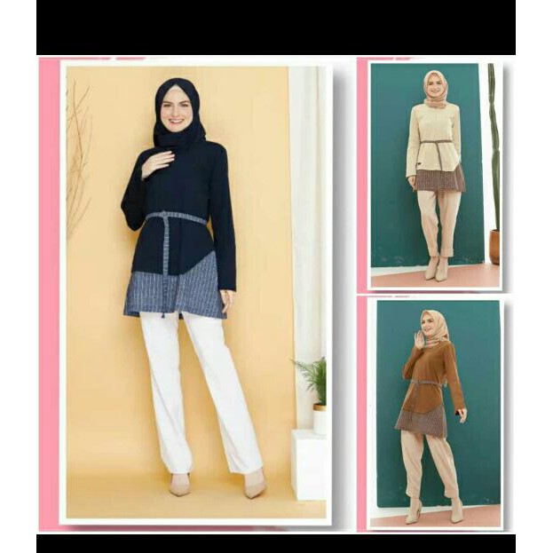 atasan rahnem at 39 / tunik muslim / baju wanita / atasan dewasa