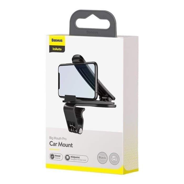 BASEUS Mouth Car Mount Phone Holder HP Dashboard Mobil Rotation 360 Derajat