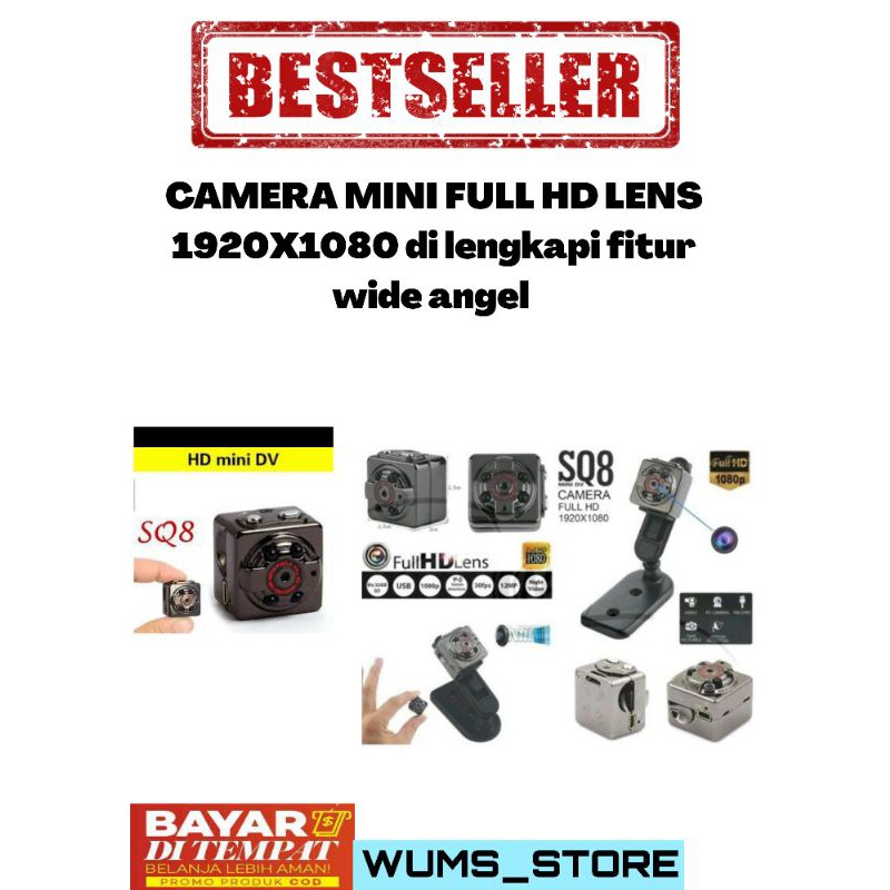 Camera Mini Dv SQ8 Camera Full Hd 1920x1080