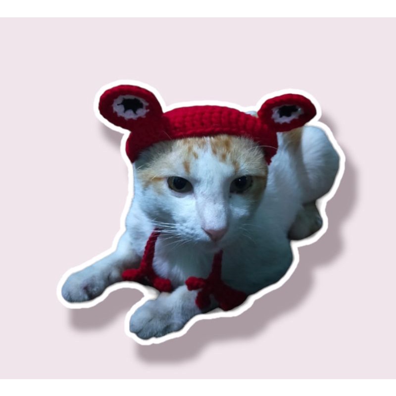 TOPI KUCING RAJUT/CROCHET CAT HAT