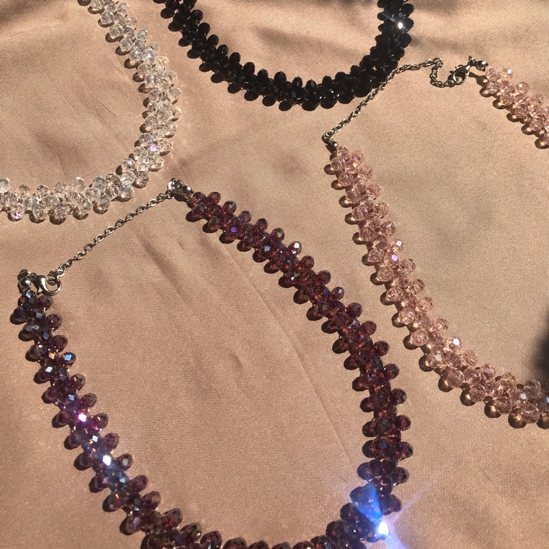 Anne Series Crystal Choker / Kalung Manik / Kalung Beads / Choker