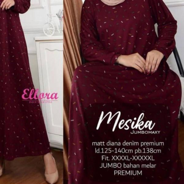 ♖ Siena Maxy - Gamis Denim Diana Jumbo LD120 / Gamis diana denim terbaru / 023-5944 ✴