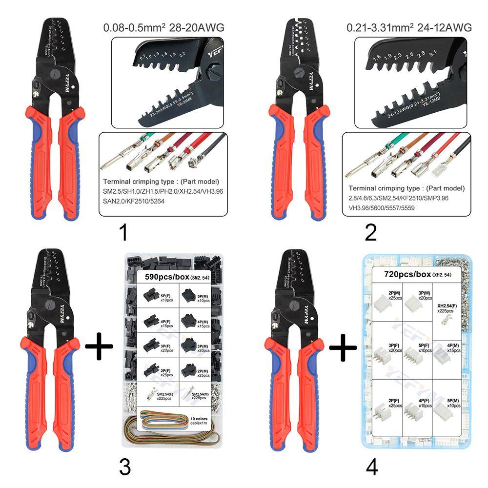 Solighter Set Alat Crimper Ferrule Manual Untuk Tukang Listrik