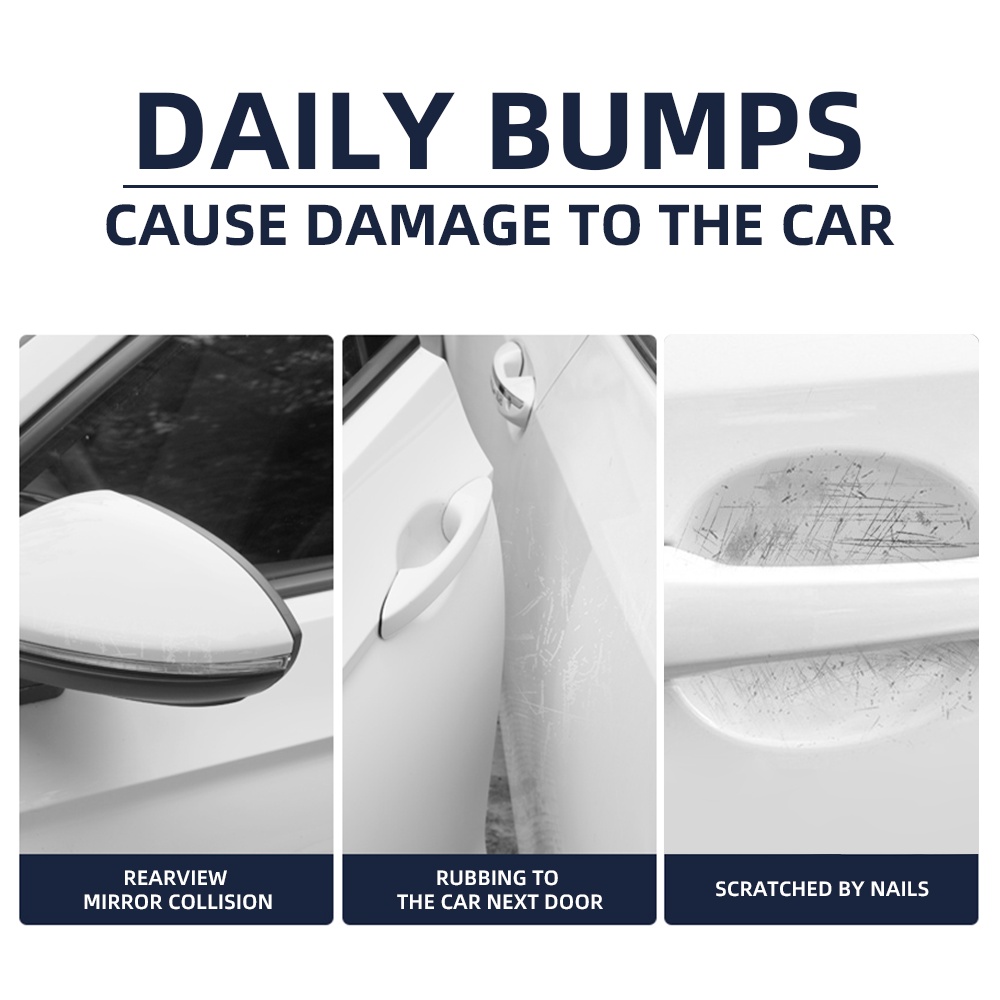 4 / 8pcs Stiker Pelindung Handle Pintu Mobil Toyota GR GAZOO Racing Bahan Silikon Kristal Epoxy Anti Gores