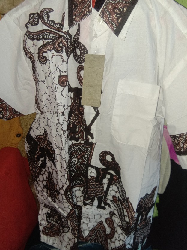 Kemeja Batik Wayang Putihan Kemeja Warna Putih Keren Motif Wayang