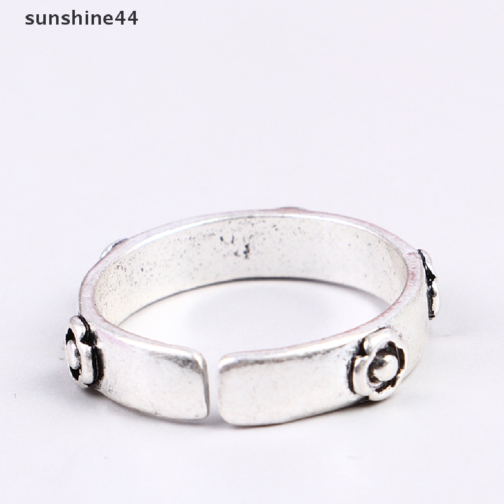 Sunshine Cincin Metal Adjustable Desain Anime Kastil Howl Sophie Untuk Unisex