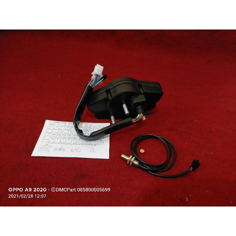 SPIDOMETER RPM DIGITAL MODEL KOSO RX1N SPIDO TAKOMETER ODOMETER SPEEDOMETER