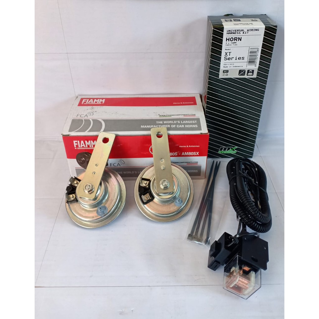 PAKET KLAKSON DISC FIAMM AM80S-AM80SX 12V DAN RELAY KLAKSON MX