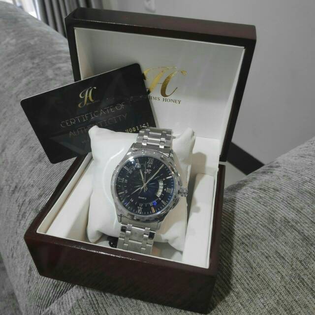Jual JAM TANGAN PRIA JIMSHONEY JH 8026 WATCH JIMS HONEY ORIGINAL / Jam Tangan Antiair Stainless Trendi | Shopee Indonesia