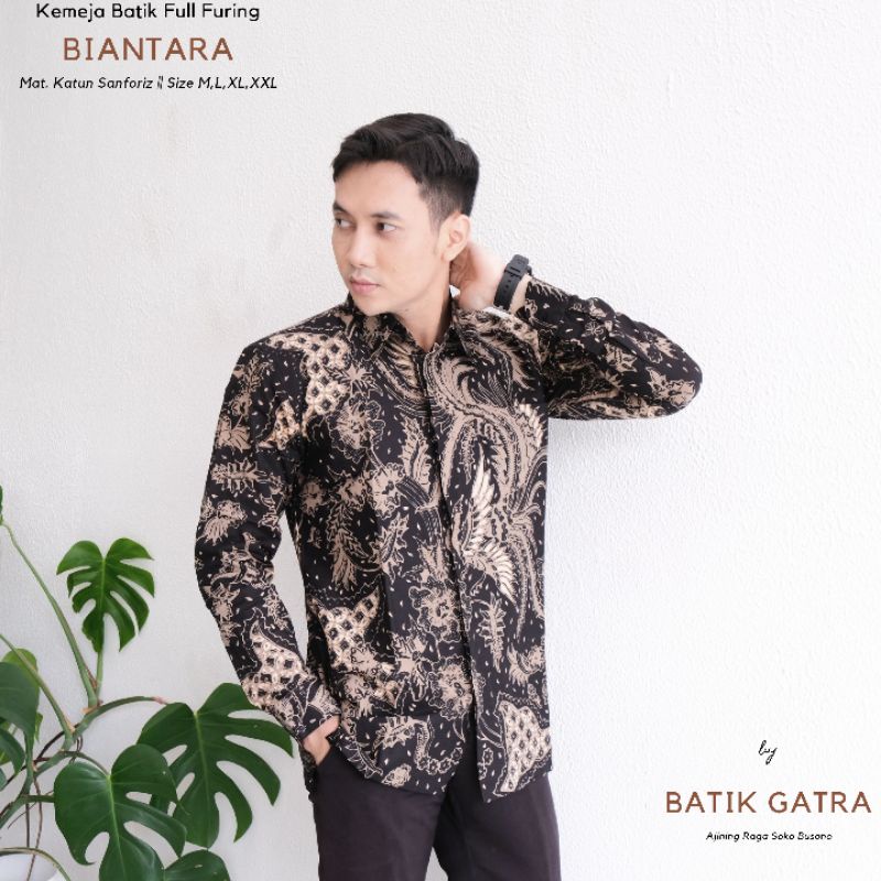 Batik Pria Lengan Panjang Premium Biantara Full Furing