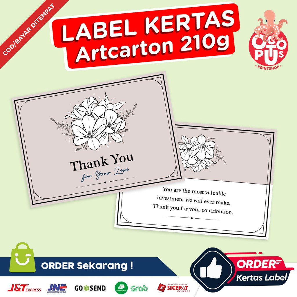 

CETAK KARTU/BROSUR/LEAFLET ARTPAPER 210GR A3+ 1 SISI DAN 2 SISI