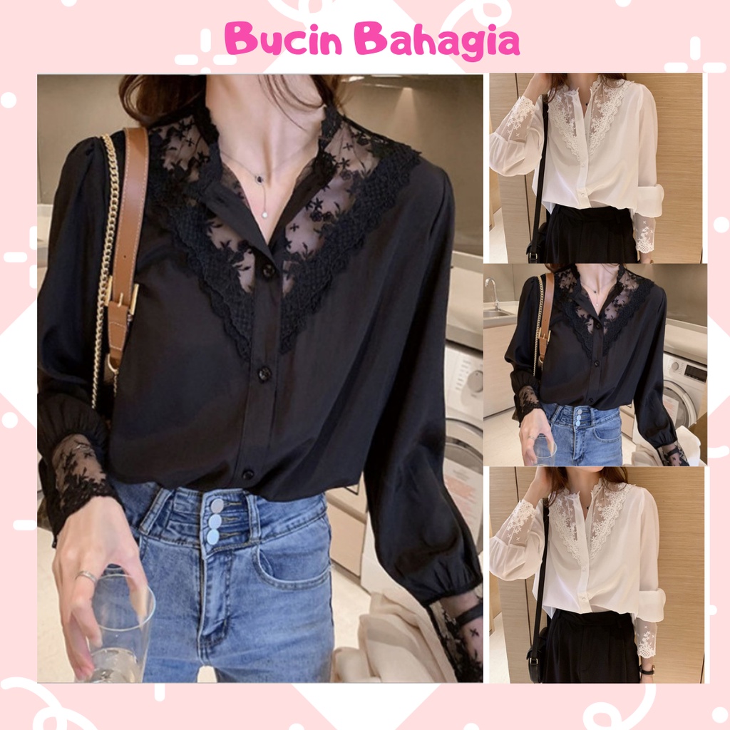 Baju Atasan Bahan Sifon Import style Korea BJ07