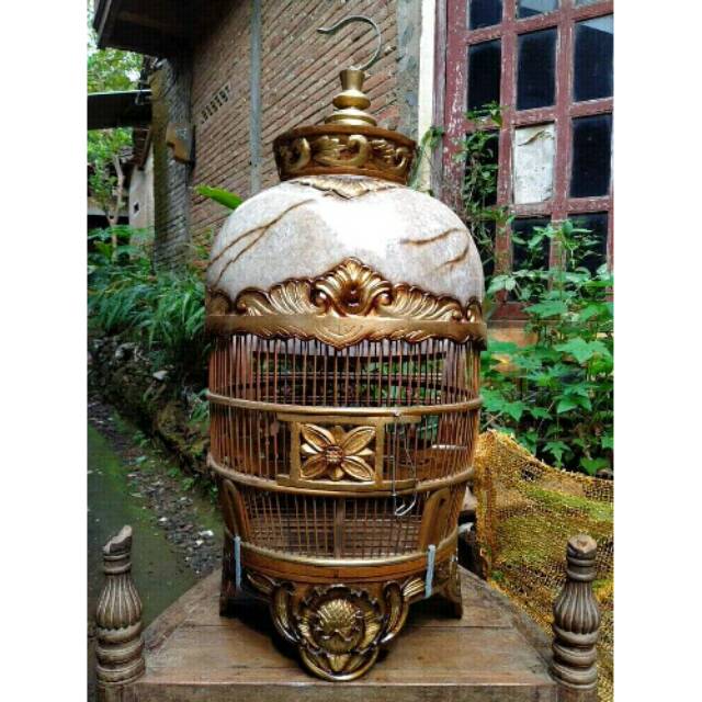 Sangkar Perkutut Mahkota Kayu Jati Sangkar Anggungan