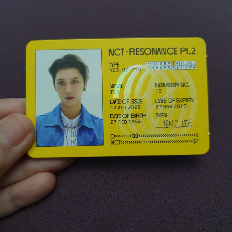 

ID Card Ten Pt. 2 PC Photocard