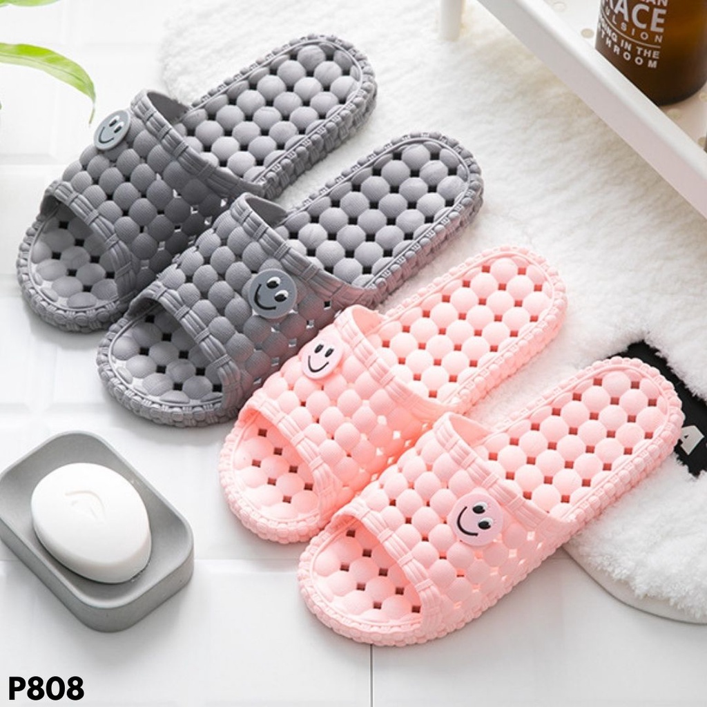 SANDAL SELOP PASANGAN MODEL SIMPLE TRENDY MASA PANDEMI BAHAN FULL RUBBER IMPORT COCOK INDOOR OUTDOOR P808