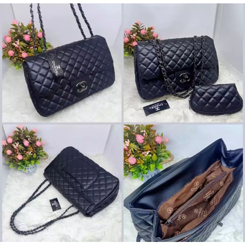 TAS WANITA FASHION HITAM FREE POUCH KOIN BEST SELLER PREMIUM TERLARIS