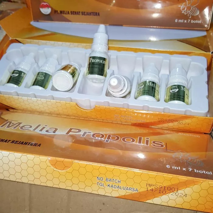 Melia Propolis ORIGINAL 1 box isi 7 botols @6ml