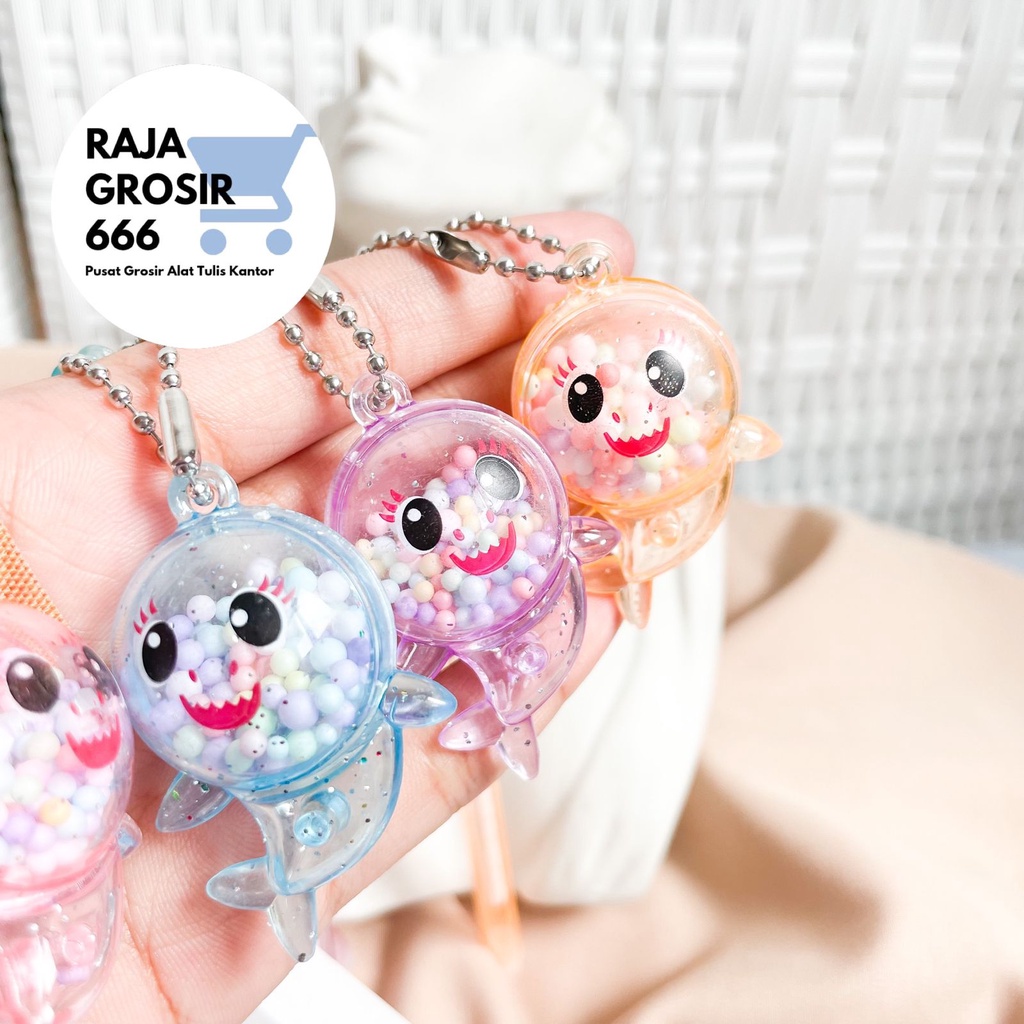 

Pulpen gantungan baby shark hiu bayi lucu imut pen pena alat tulis kantor sekolah kado unik warna warni COD TERMURAH