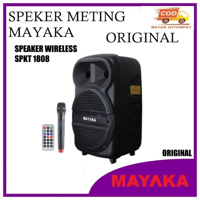 Mayaka Speaker Meeting Portable MAYAKA SPKT-1808EAD speaker 8 inci