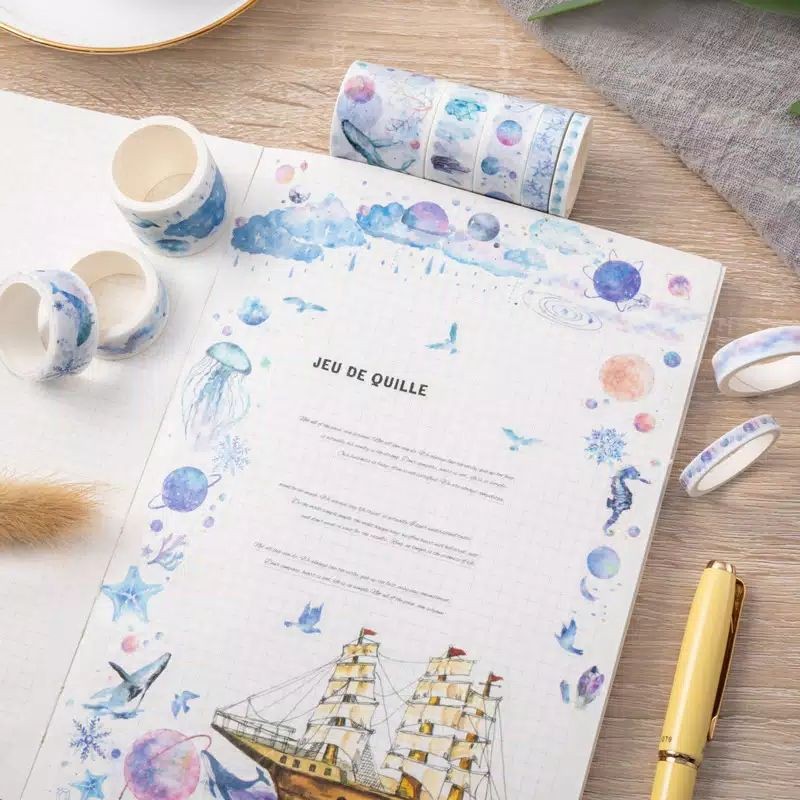 

Washi Tape / Masking Tape / Selotip warna satuan