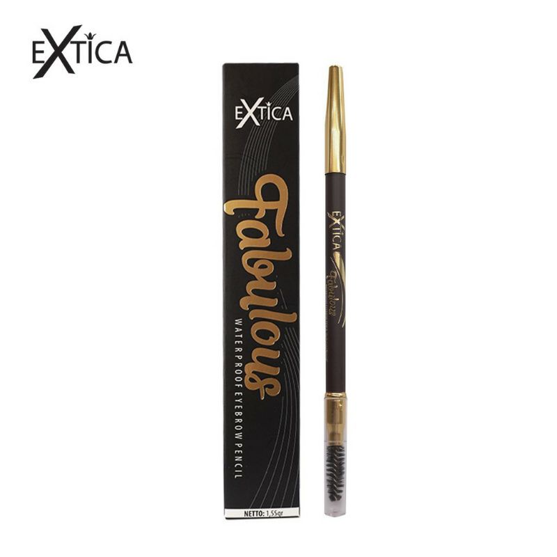 Extica Fabulous Waterproof Eyebrow Pencil with Brush ~ ORIGINAL 100%