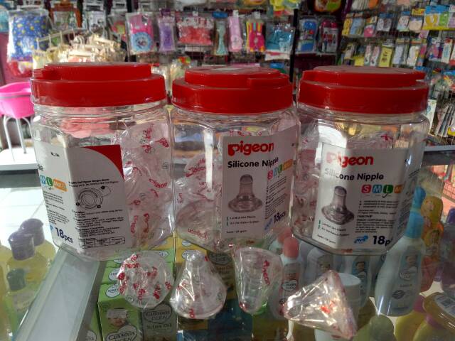 Dot Silicone Nipple Pigeon S/M/L Satuan