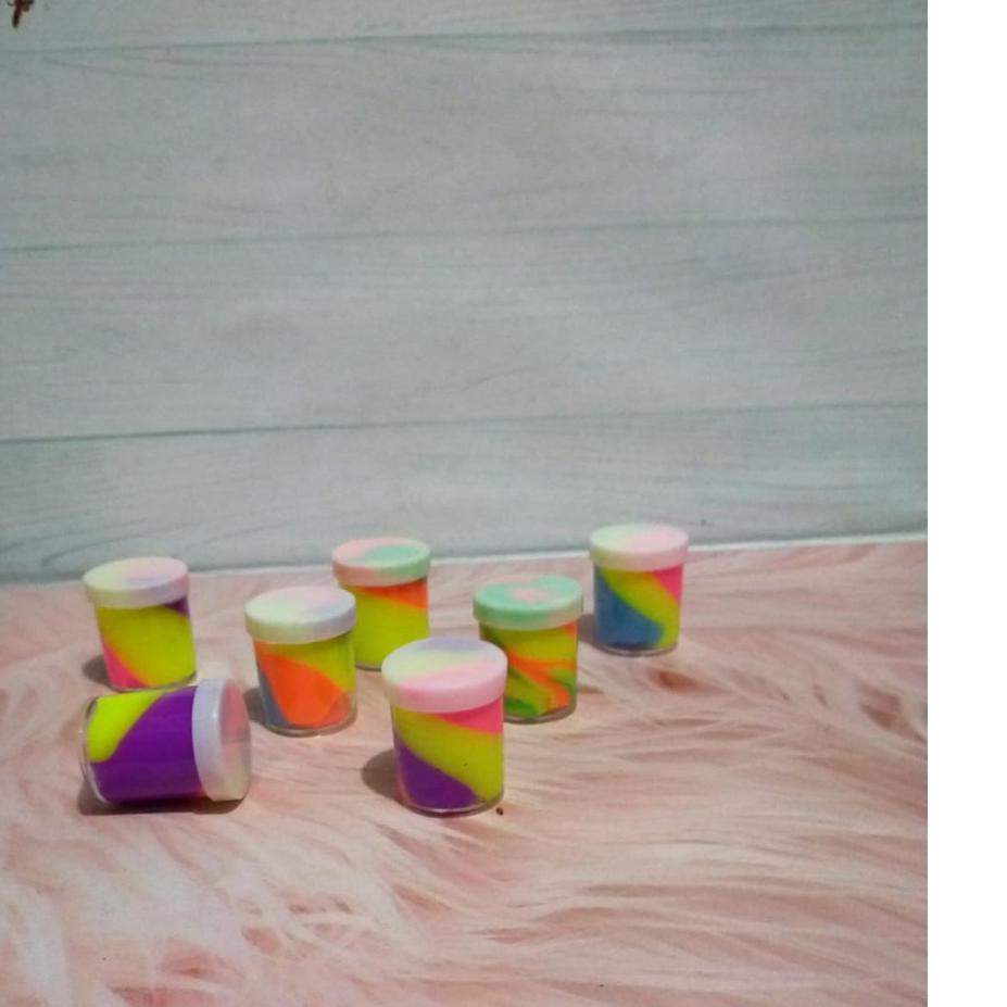 Grosir PS6QI JKSN_ASEMKA22_MAINAN ANAK SLIME TABUNG RAINBOW Y49 Terlaku.
