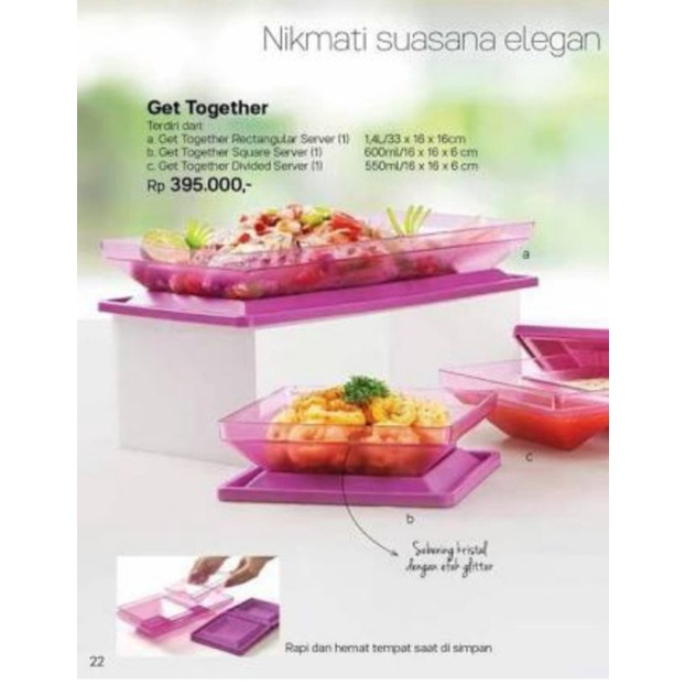 Sale Get Together Tupperware (baca deskripsi)