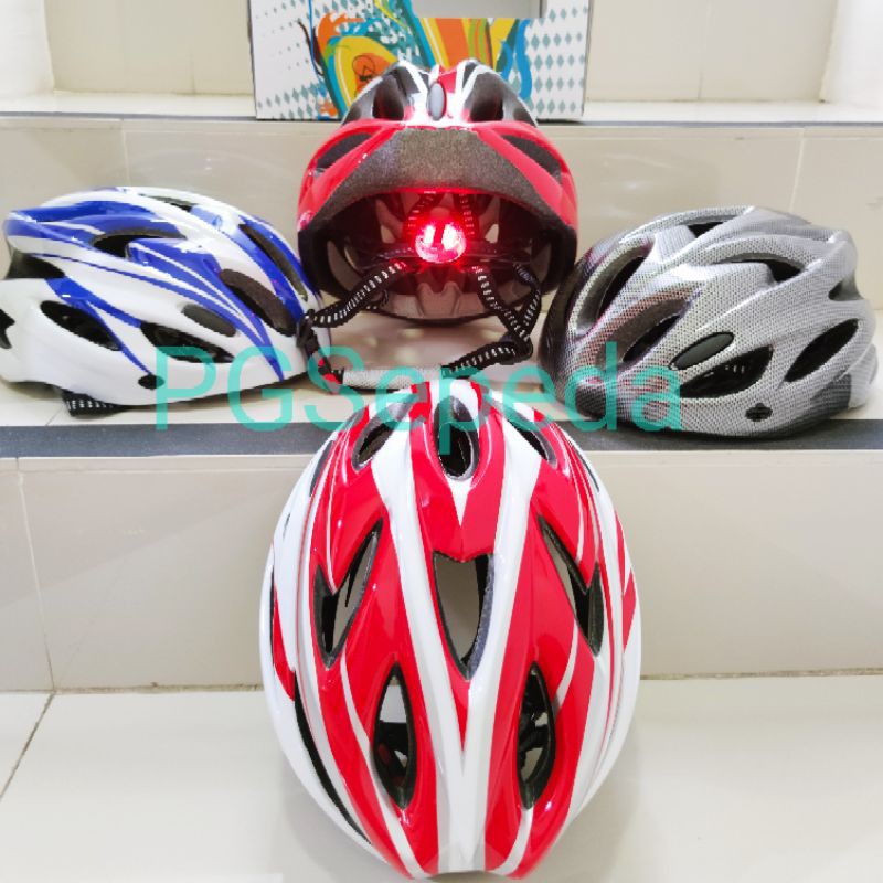 Helm Sepeda + lampu Raleigh