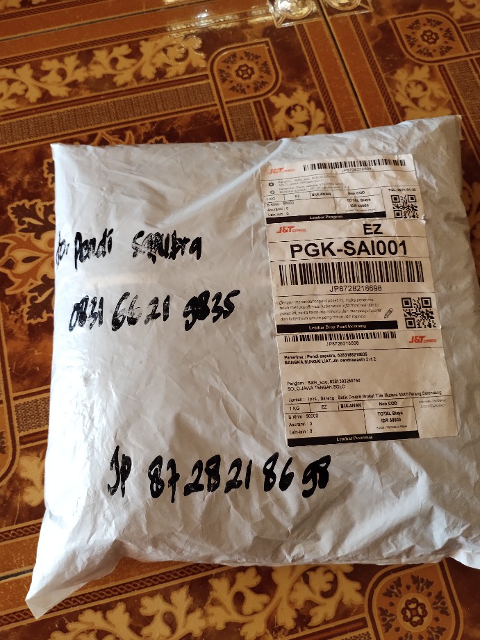 Batik Couple Brukat Tille Mutiara Motif Parang Selendang Nirmala Hijau Botol