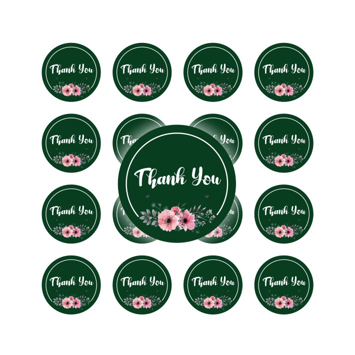 

READY!! 60 pcs Stiker Thank you STIKER TERIMA KASIH MURAH ukuran 3,5 cm TK09