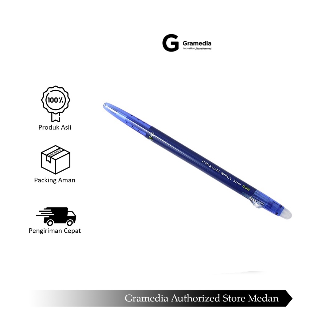 

Gramedia Medan - PILOT FRIXION BALL SLIM 038 LFBS-18UF-BLUE