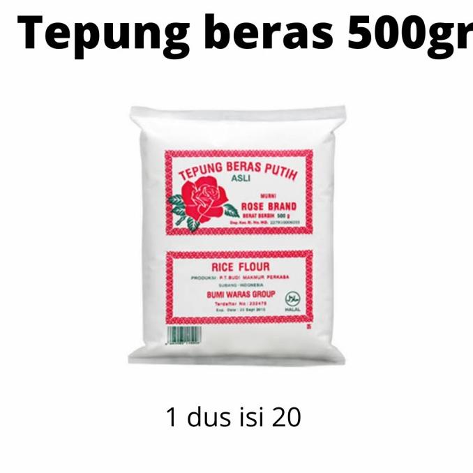 

Tepung Beras Rose Brand 500Gr 1 Dus Isi 24