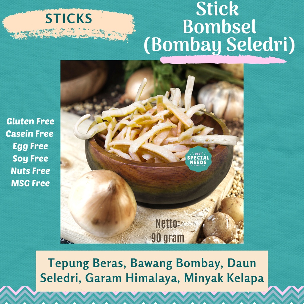 

Stick Bombay Seledri Non MSG - Gluten, Egg Free - Diet Special Needs