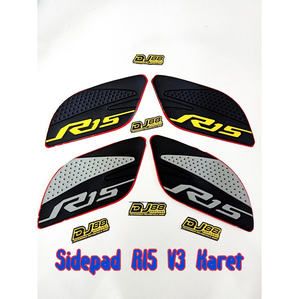 Tankpad R15 v3 sidepad pelindung tangki karet all new r15 vva