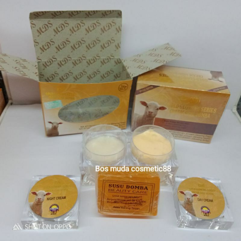 Jual Skin Care Cream Susu Domba Warna Gold Ukuran Kecil 15 Gram
