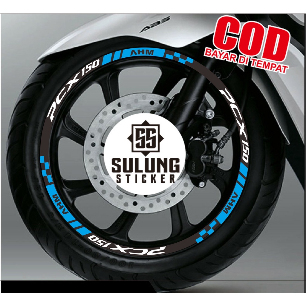 Stiker Lis Velg Motor Honda PCX 150 Cutting Sticker List Pelk Terlaris Termurah