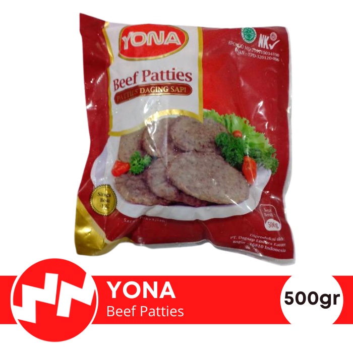 

Yona Beef Patties 500gr