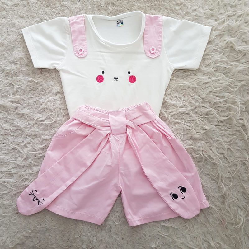 baju bayi meow cat casual