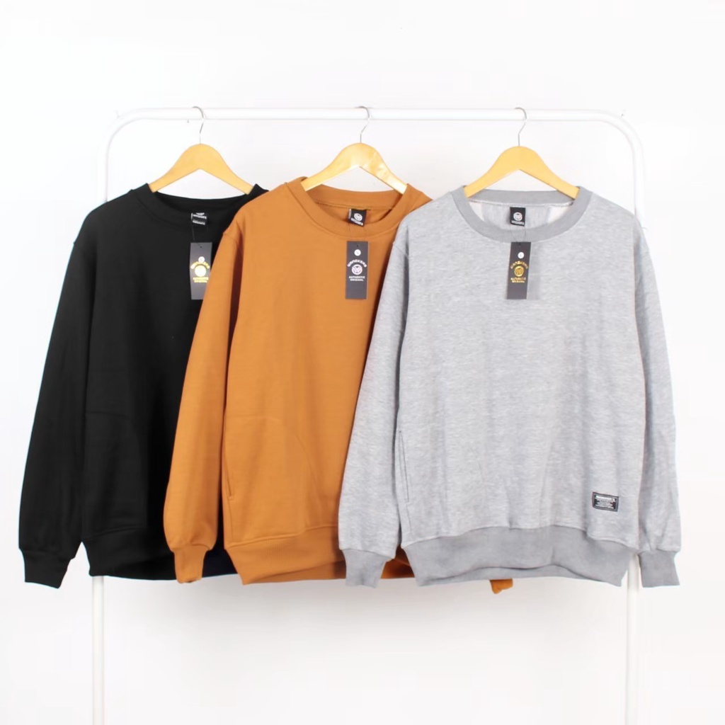 AKN  SWEATER CREWNECK POLOS PRIA DAN WANITA UNISEX  / SWEATER OBLONG PRIA DAN WANITA TEBAL DAN NYAMAN ORIGINAL WANGKERS