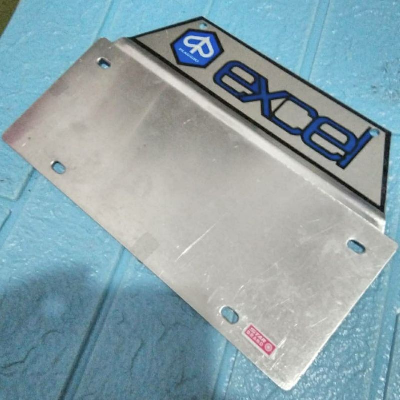 dudukan tatakan plat nomer almunium lawas vespa excel gs tx 200 t5