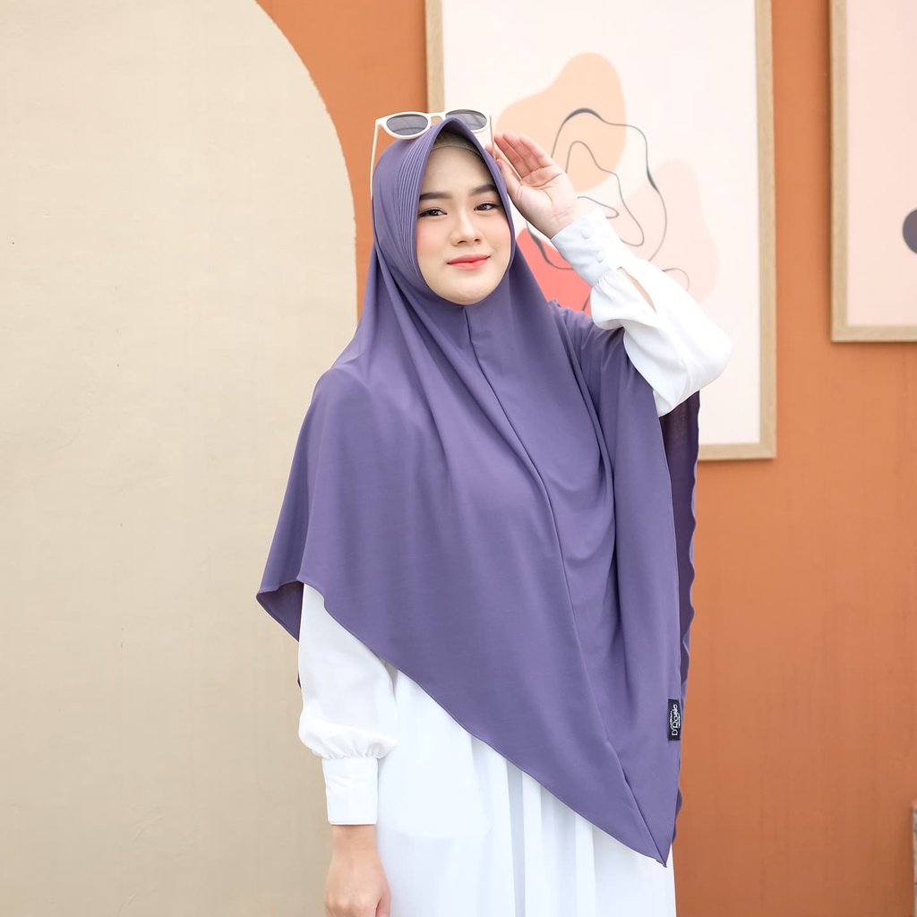 KHIMAR MADHURI PAD BERGO JERSEY KOREA - JILBAB KHIMAR KERUDUNG SYAR'I JUMBO JERSEY KOREA PREMIUM ORI