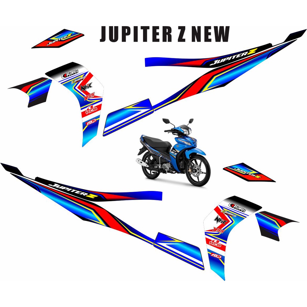 STIKER VARIASI STRIPING MOTOR JUPITER Z ROBOT / STRIPING MOTIF RACING BUAT JUPITER Z NE ROBOT VARIAS
