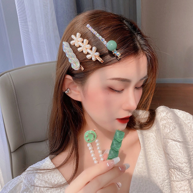 Shuling Pearl hairpins Female Hair Clips set Hair accessories Korean Style Women Hairpins