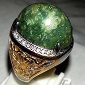 cincin batu akik ijo Garut bungbulang natural original