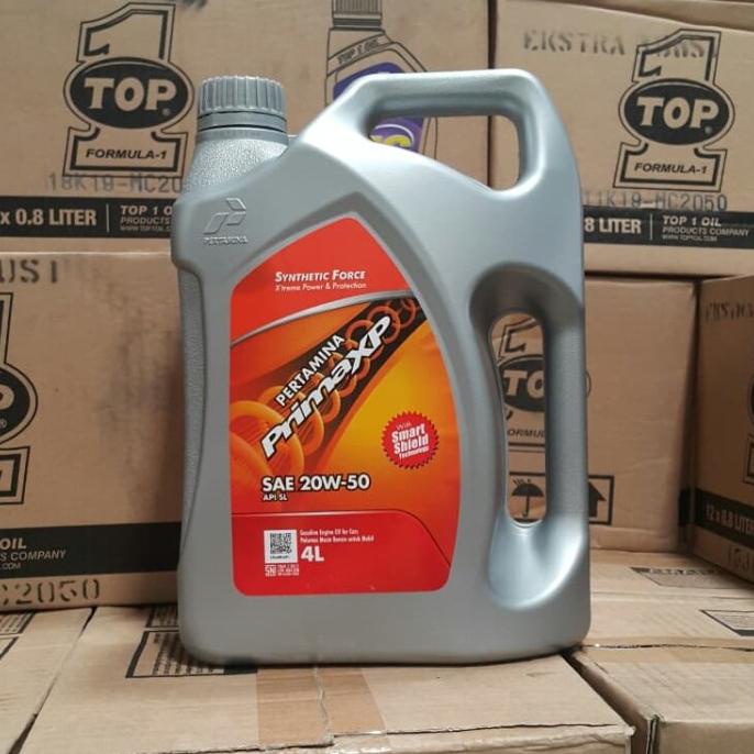 TERMURAH  OLI MESIN MOBIL BENSIN PERTAMINA PRIMA XP 20W-50 4 LITER