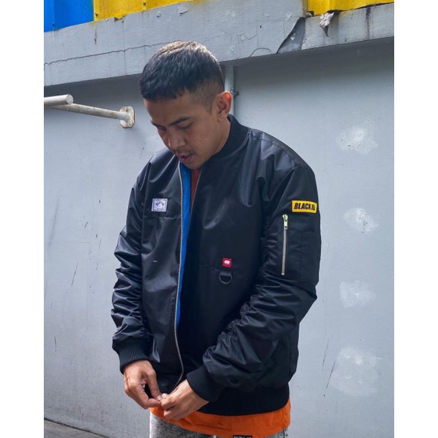 Jaket Bomber Black Id Original