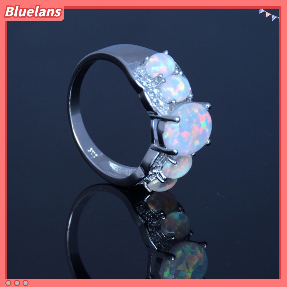 Cincin Opal Tiruan Bentuk Oval Untuk Wanita