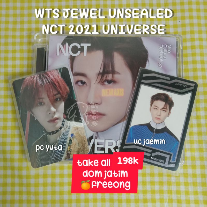 [READY] Jewel Case Universe NCT 2021 Unsealed Photocard Card Jaemin PC Yuta UC